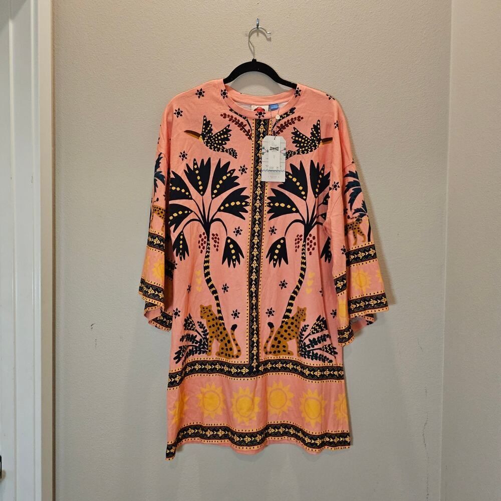 NWT Farm Rio Printed Shift Mini Dress Size Small - Picture 2 of 9